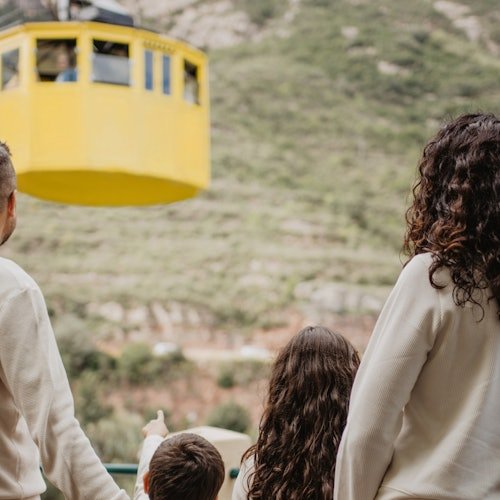 Teleférico de Montserrat: Subida y bajada