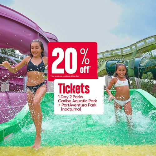 Caribe Aquatic Park y PortAventura: Entrada de 1 día, día y noche