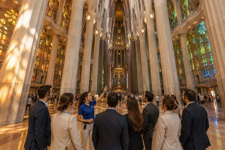 Barcelona : Visita guiada sin colas y entradas de la Sagrada Familia