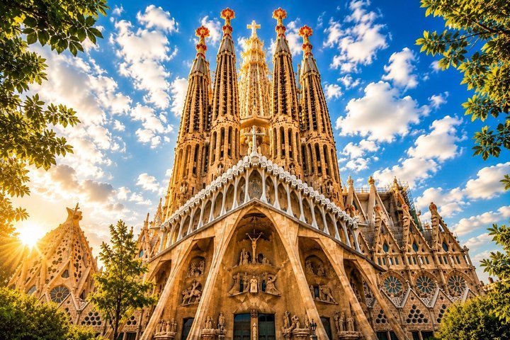 Barcelona : Visita guiada sin colas y entradas de la Sagrada Familia