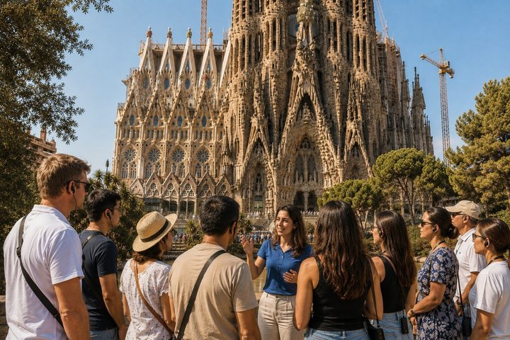 Barcelona : Visita guiada sin colas y entradas de la Sagrada Familia