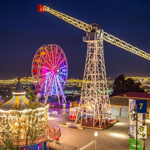Área Panorámica del Tibidabo: Entrada + Cuca de Llum y Acceso TibiBus