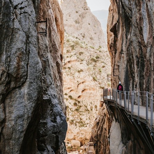 Caminito del Rey: Guided Tour + One-Way Transportation from El Chorro + E-Bike Ride