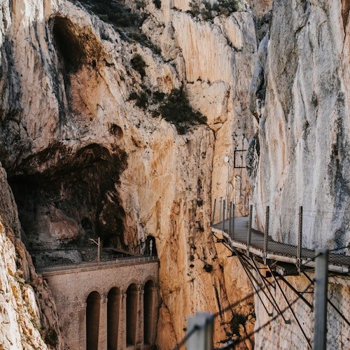 Caminito del Rey: Guided Tour + One-Way Transportation from El Chorro + E-Bike Ride